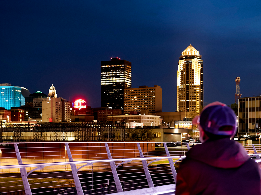 Skyline night photography